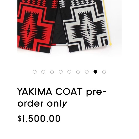 Rare Emme Studio Pendleton Red and Black Geometric Coat NWOT - Picture 2 of 16